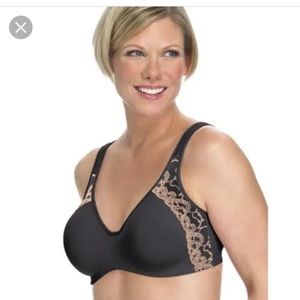 Playtex Secrets 36DD NWT Black Bra #4593